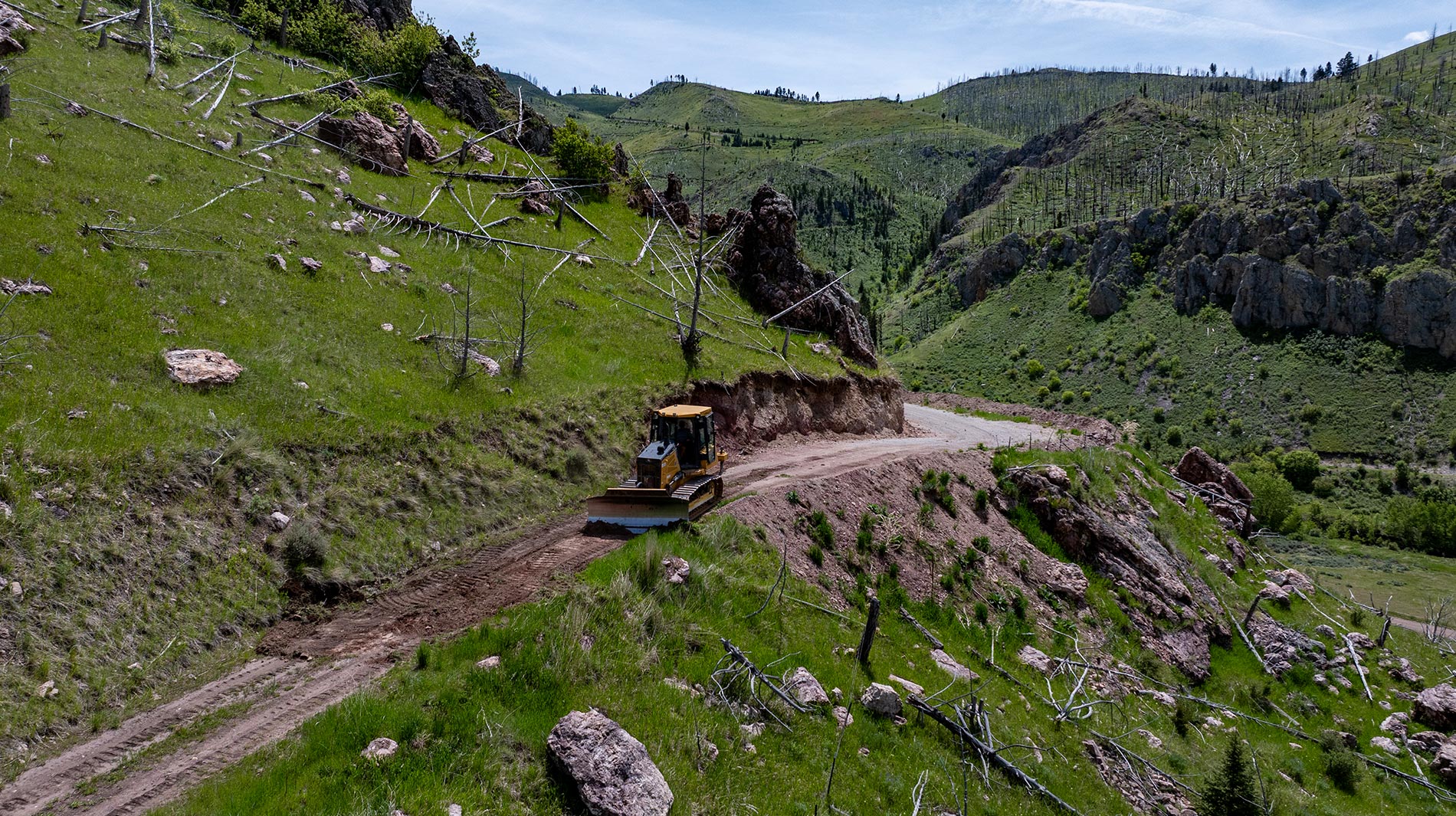 Dry Creek Rd Cut In 2 Big Dry Creek Rd Cut In 2 Big